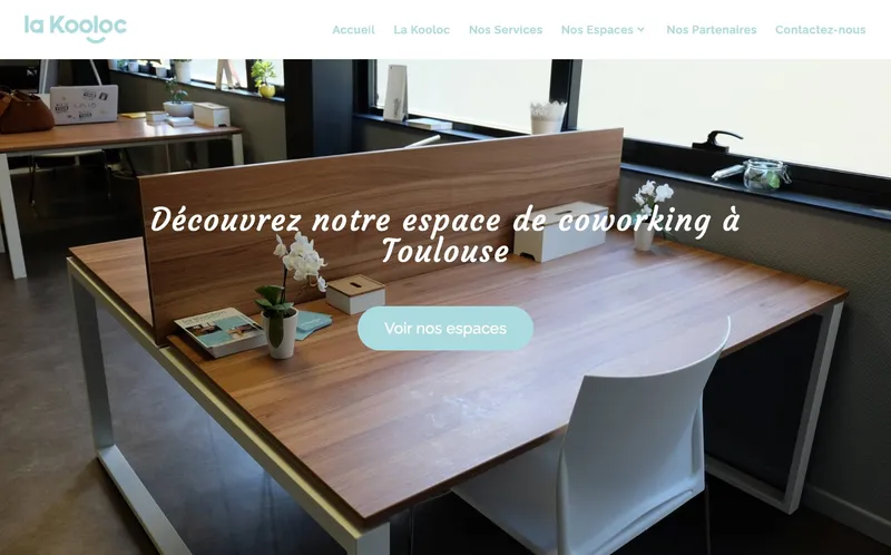 Coworking La Kooloc : Photo de l'espace de coworking situé 7 Rue Georges Vedel à Toulouse (31300)
