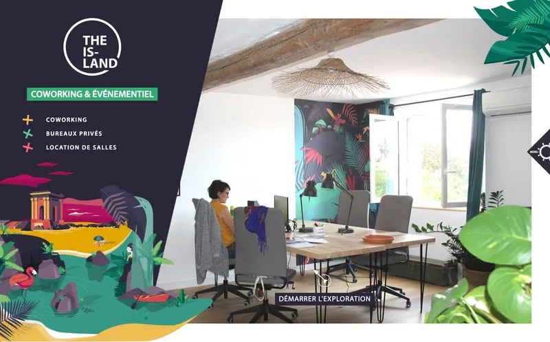Coworking The Island : Photo de l'espace de coworking situé 19 Avenue De Toulouse à Montpellier (34070)