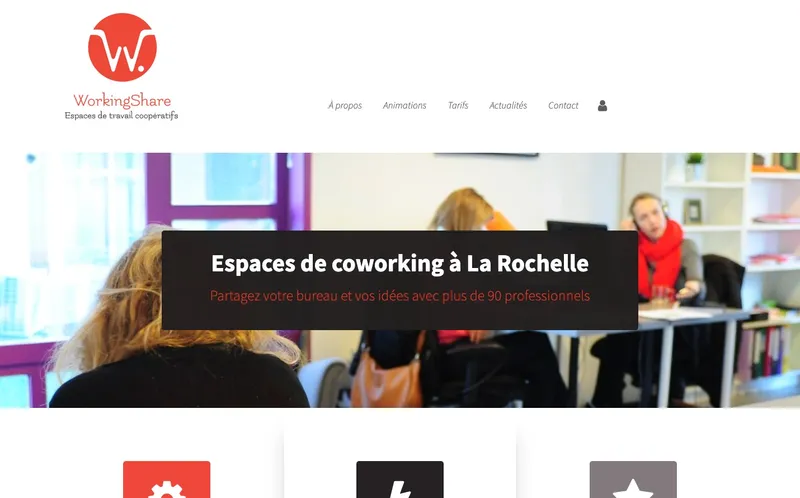 Coworking Workingshare Kastler : Photo de l'espace de coworking situé 15 Rue Alfred Kastler à La Rochelle (17000) Coworking Workingshare Kastler : Photo de l'espace de coworking situé 15 Rue Alfred Kastler à La Rochelle (17000)