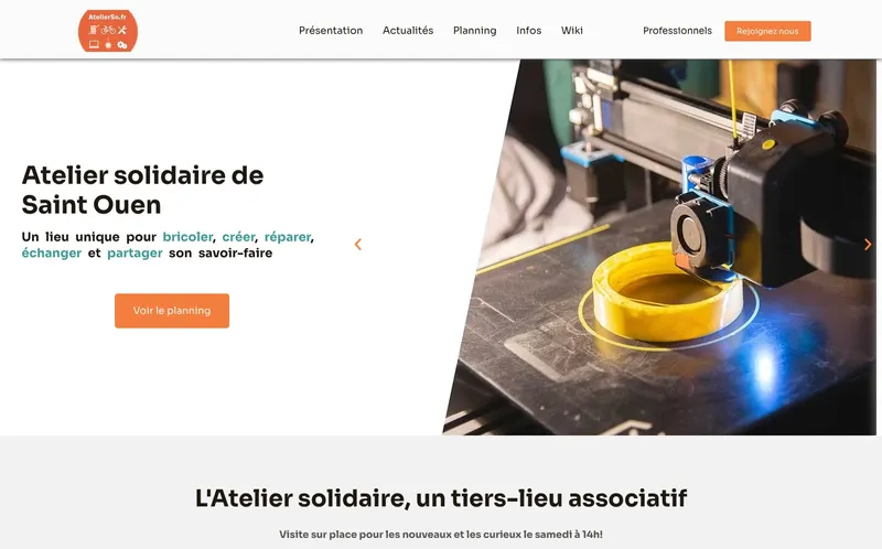 Fablab Atelier Solidaire : Photo du fablab situé 55 Rue De Flers à Lille (59800)