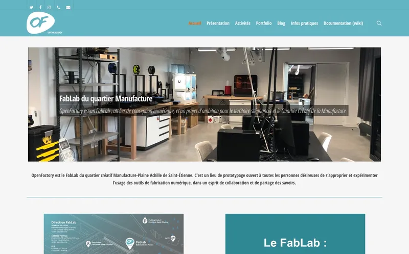 Fablab Openfactory : Photo du fablab situé 5 Rue Javelin Pagnon à Saint Etienne (42000)