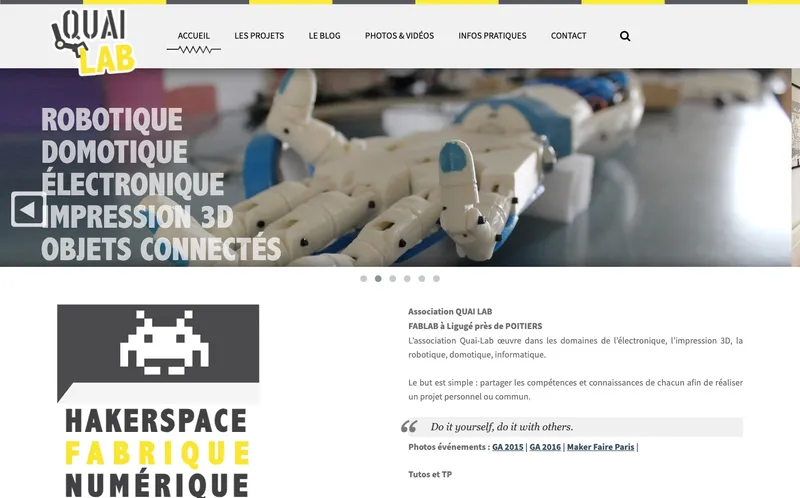 Fablab Quai Lab : Photo du fablab situé Za Les Erondieres à Ligugé (86240)