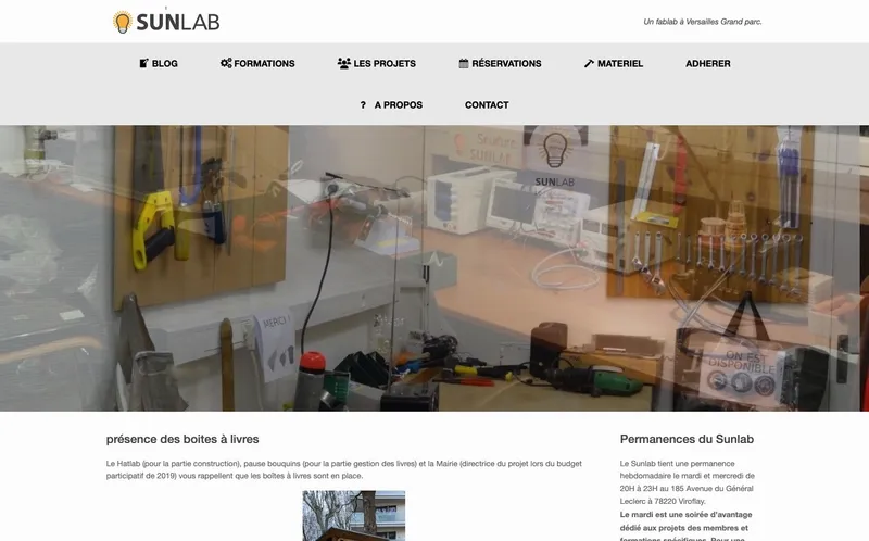 Fablab Sunlab : Photo du fablab situé 185 Avenue Du Général Leclerc à Viroflay (78220)