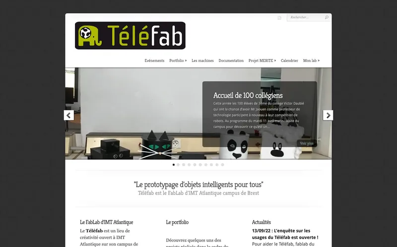 Fablab Telefab Rennes : Photo du fablab situé Télécom Bretagne 2, Rue De La Chataigneraie à Cesson Sevigné (35510) Fablab Telefab Rennes : Photo du fablab situé Télécom Bretagne 2, Rue De La Chataigneraie à Cesson Sevigné (35510)