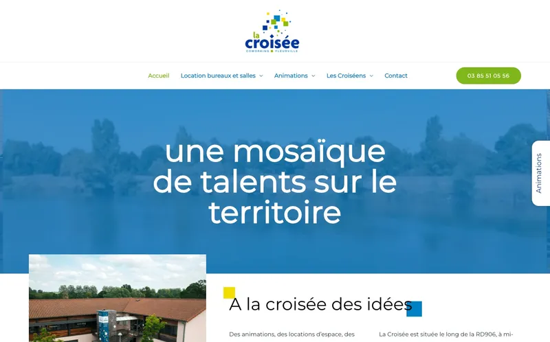 La Croisee Coworking : Photo de l'espace de coworking situé D906 à Fleurville (71260)