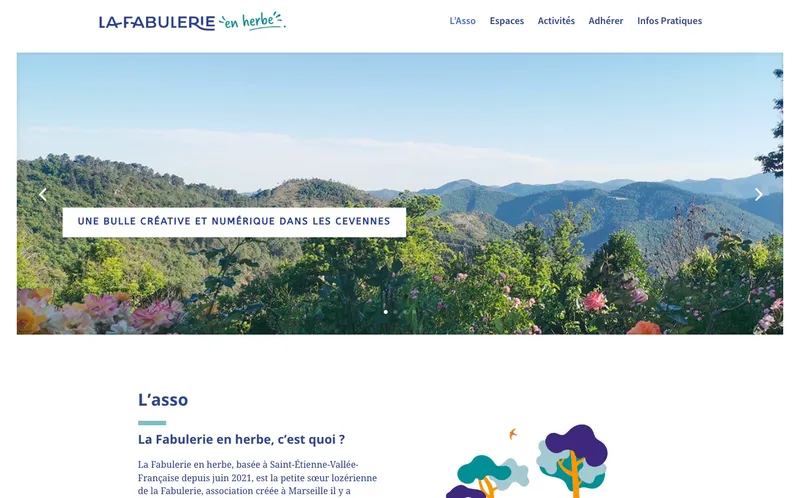 La Fabulerie En Herbe : Photo du tiers lieu situé Saint-Etienne-Vallée-Française à Saint Etienne Vallee Francaise (48330)