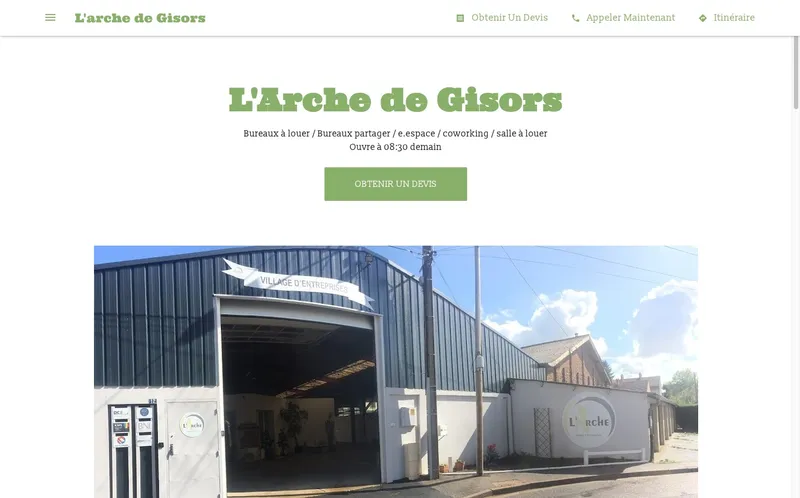 L'Arche : Photo de l'espace de coworking situé 12 Rue Traversière à Gisors (27140)