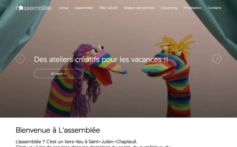 L'Assemblee : Photo de l'espace de coworking situé à Saint Julien Chapteuil (43260)