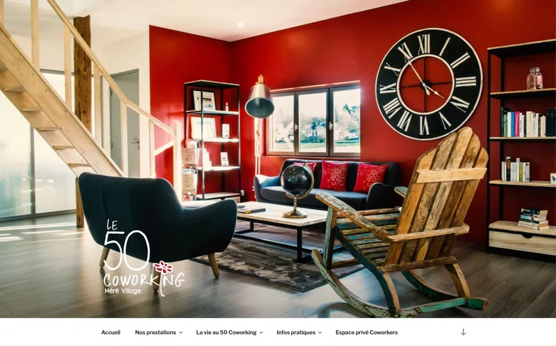 Le 50 Coworking : Photo de l'espace de coworking situé 50 Avenue Léon Crète à Méré (78490)