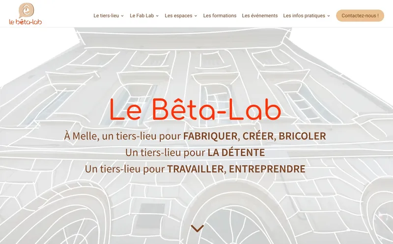 Le Beta-Lab Melle : Photo de l'espace de coworking situé 5 Rue Du Bourgneuf à Melle (79500) Le Beta-Lab Melle : Photo de l'espace de coworking situé 5 Rue Du Bourgneuf à Melle (79500)