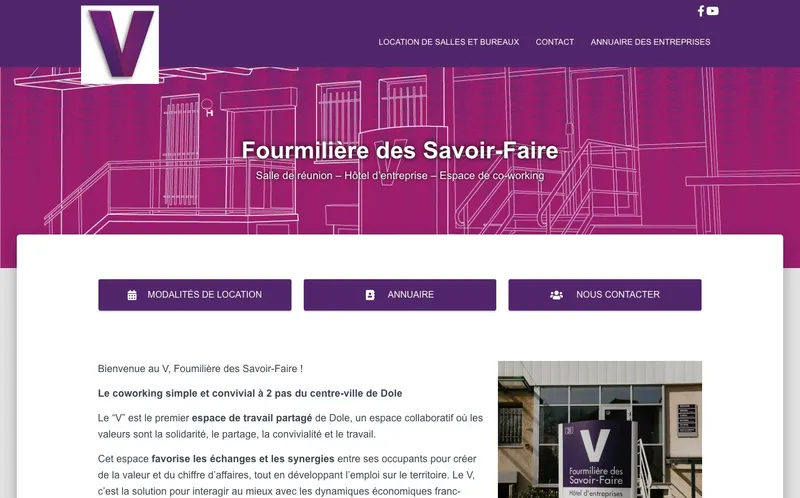 Le V Fourmiliere Des Savoir-Faire : Photo de l'espace de coworking situé 31 Rue Julien Feuvrier à Dole (39100) Le V Fourmiliere Des Savoir-Faire : Photo de l'espace de coworking situé 31 Rue Julien Feuvrier à Dole (39100)