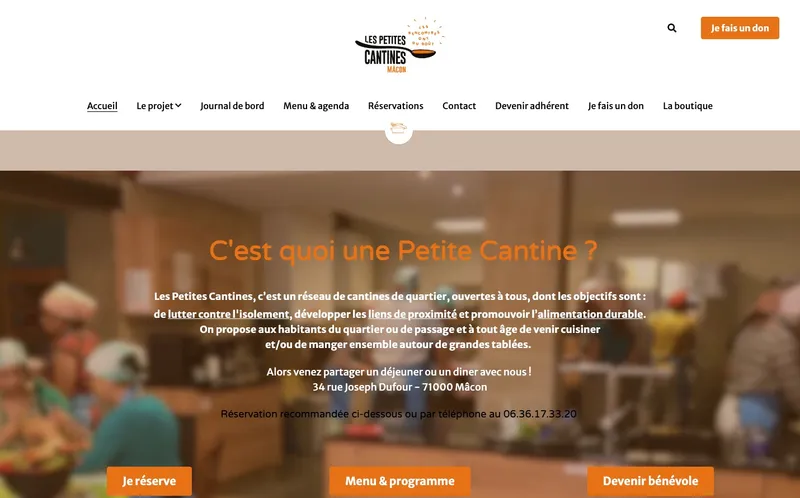 Les Petites Cantines Macon : Photo du tiers lieu situé 34 Rue Joseph Dufour à Macon (71000)