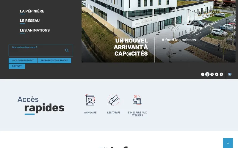 Pepiniere Capacites : Photo de la pépinière d'entreprises situé 21 Rue Vaneau à Rennes (35000)